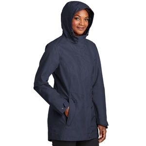 Port Authority Hooded Lightweight Jacket Size L Waterproof Weatherproof NEW